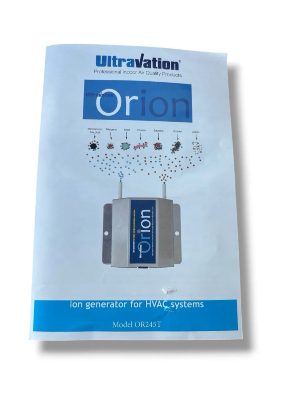 UltraVation Orion Air Purifier - Eliminates Viruses, Bacteria, Mold, VOCS